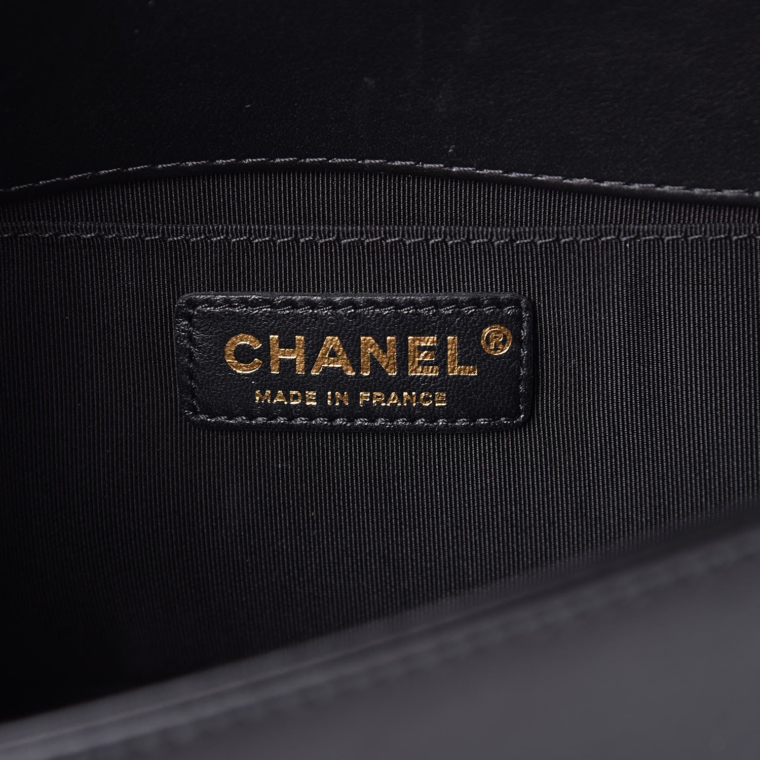 Chanel Calfskin Quilted Medium Boy Top Handle Flap Black 6 of 9