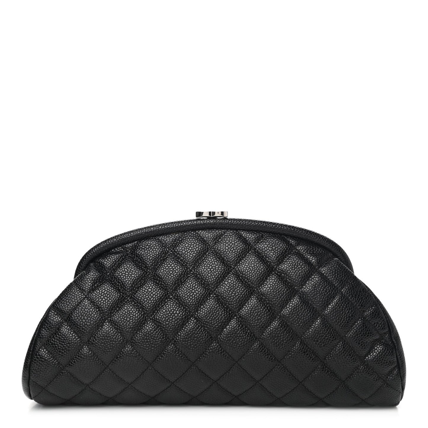 Caviar Quilted Timeless Clutch Black