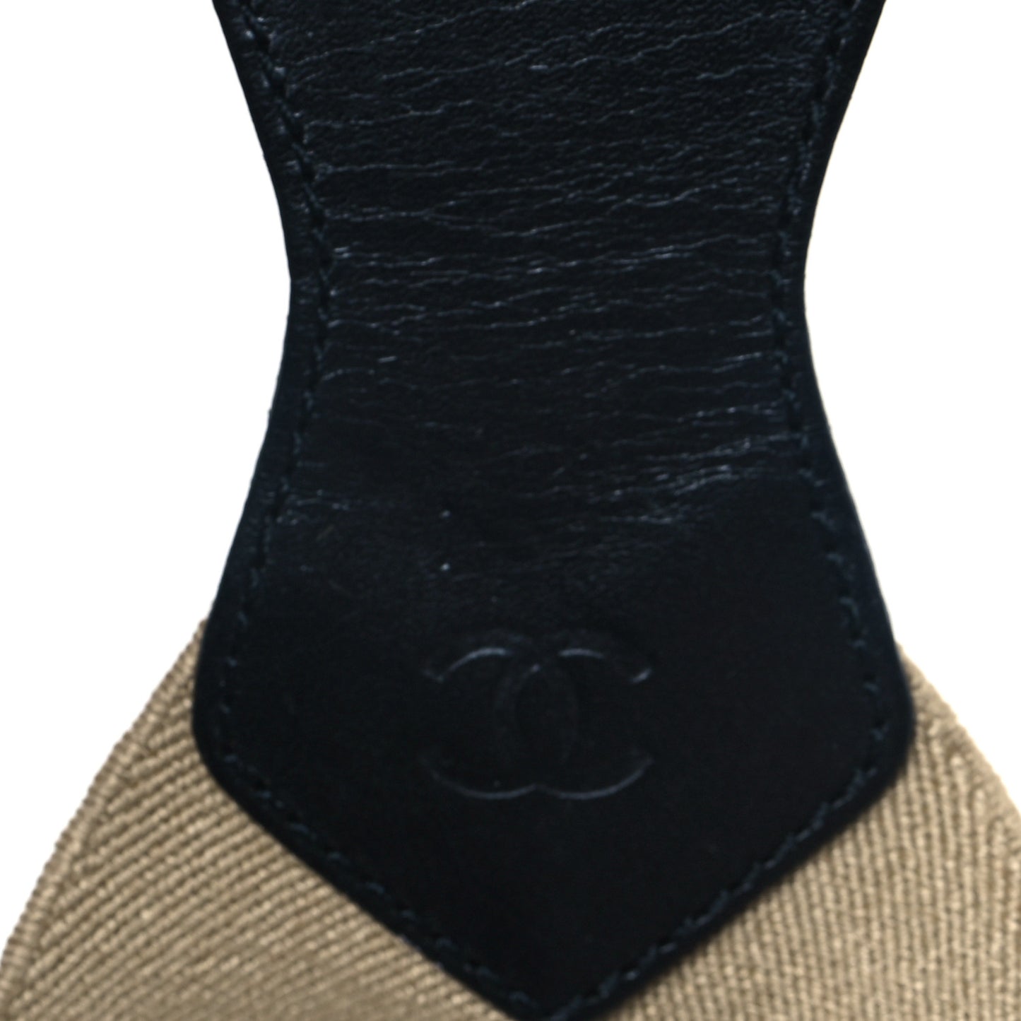 Elastic Logo Suspenders Beige Black