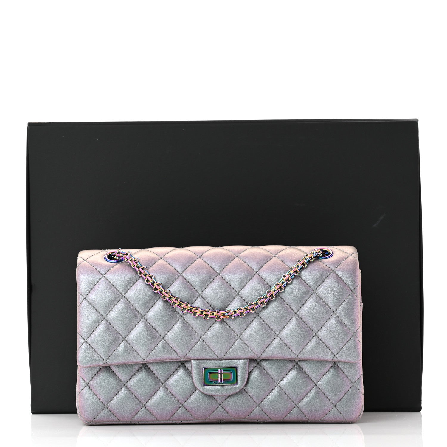 Chanel Iridescent Lambskin Quilted 2.55 Reissue 226 Flap Light Purple 11 of 11