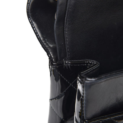 Chanel Patent Quilted Jumbo Double Flap Black 13 of 14