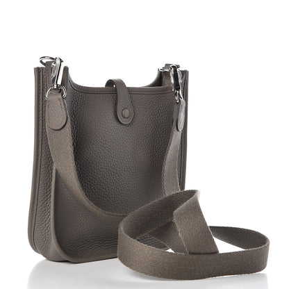 Hermes Taurillon Clemence Evelyne TPM Etain 3 of 8