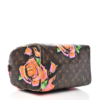 Louis Vuitton Monogram Roses Speedy 30 4 of 13