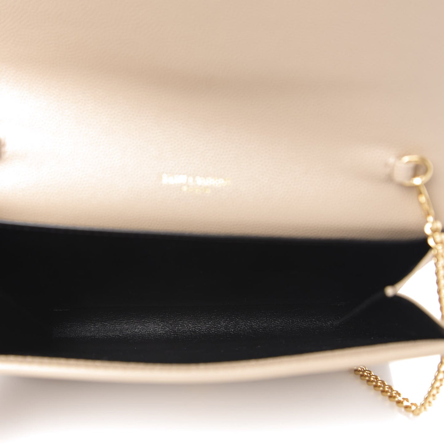 Grain De Poudre Monogram Uptown Chain Wallet Dark Latte
