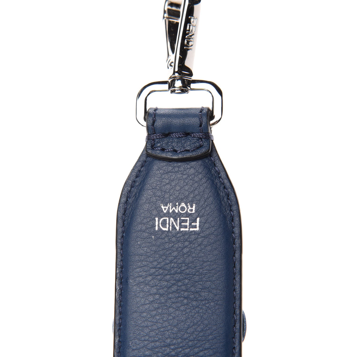 Fendi Vitello Dolce Flowerland Studded Strap You Blue 3 of 3