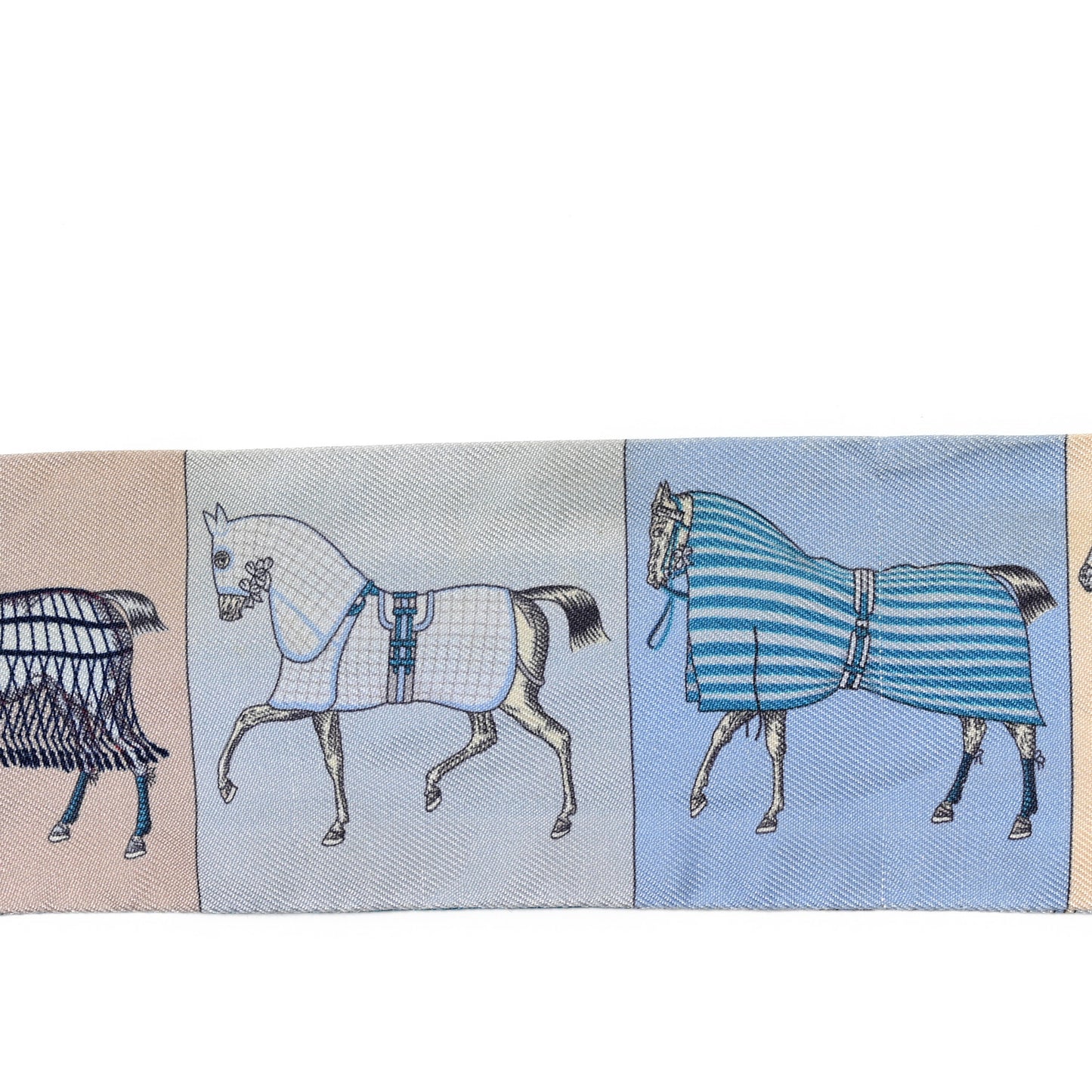 Silk Couvertures Nouvelles Twilly Menthe Ciel Marine Sable