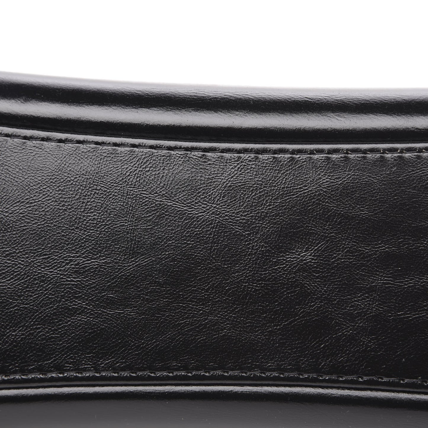 Aged Calfskin Quilted Medium Gabrielle Hobo Black White