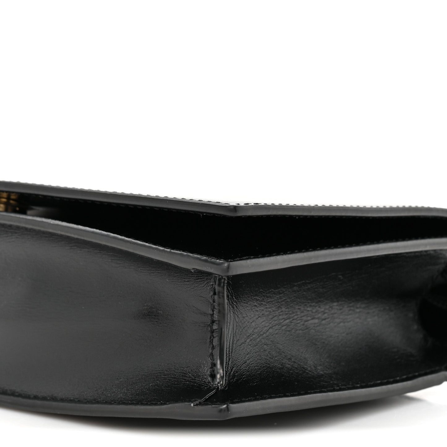 Smooth Calfskin Monogram Crossbody Bag Black