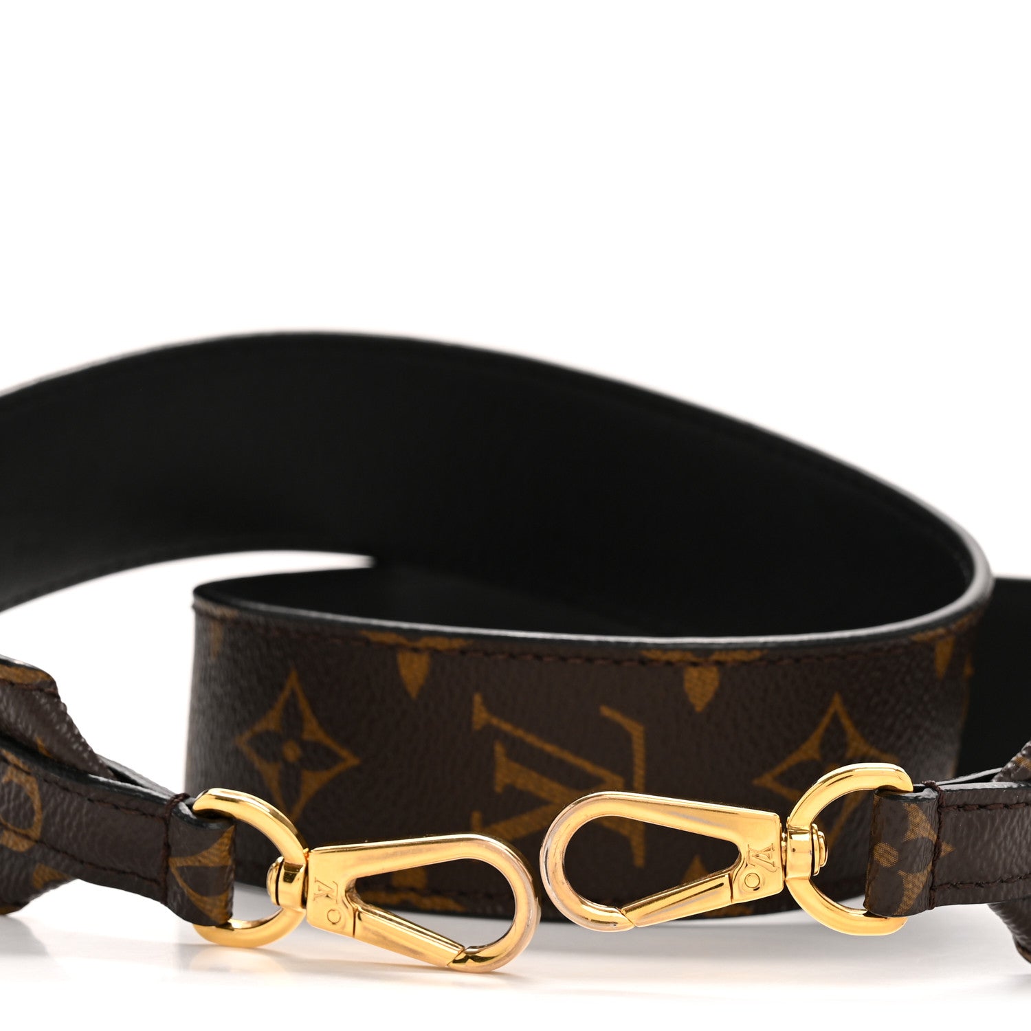 Louis Vuitton Monogram Bandouliere Shoulder Strap Black 3 of 8