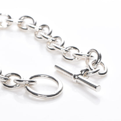 Hermes Sterling Silver Chain Toggle Bracelet 6 of 6