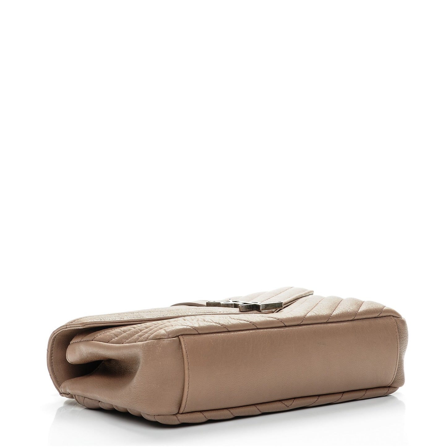 Sheepskin Matelasse Chevron Monogram Medium College Bag Fard