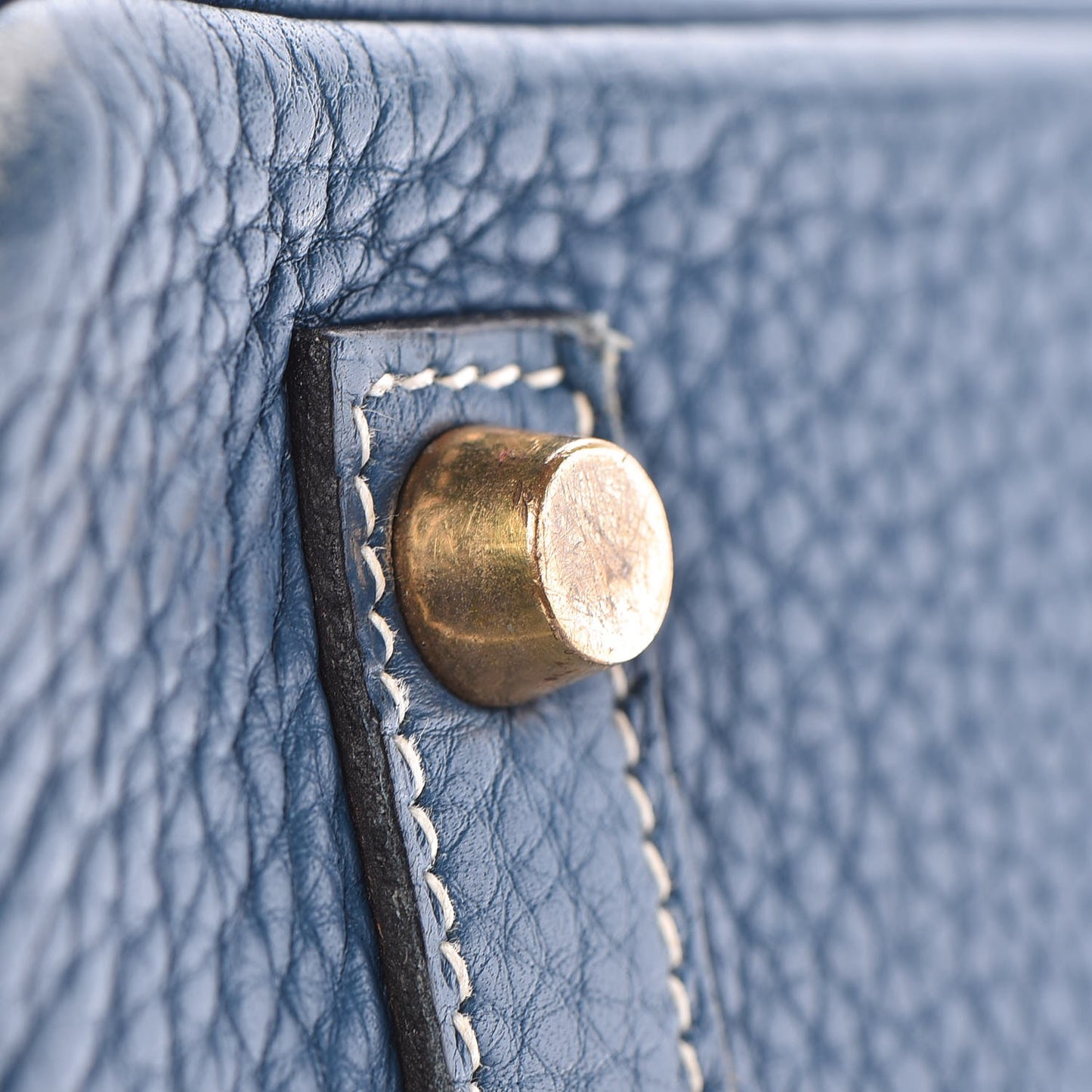Taurillon Clemence Birkin 35 Bleu Thalassa
