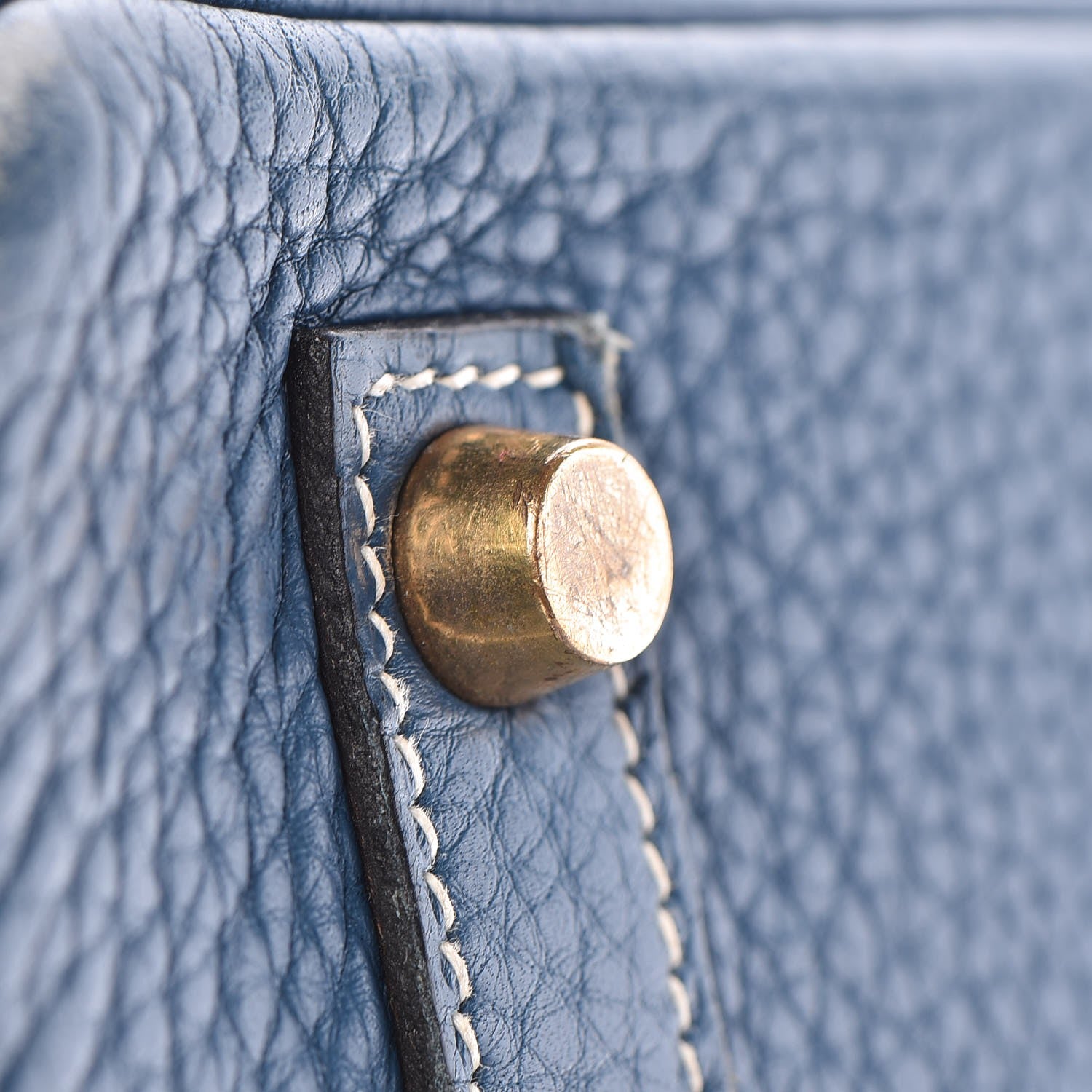 Hermes Taurillon Clemence Birkin 35 Bleu Thalassa 40 of 44