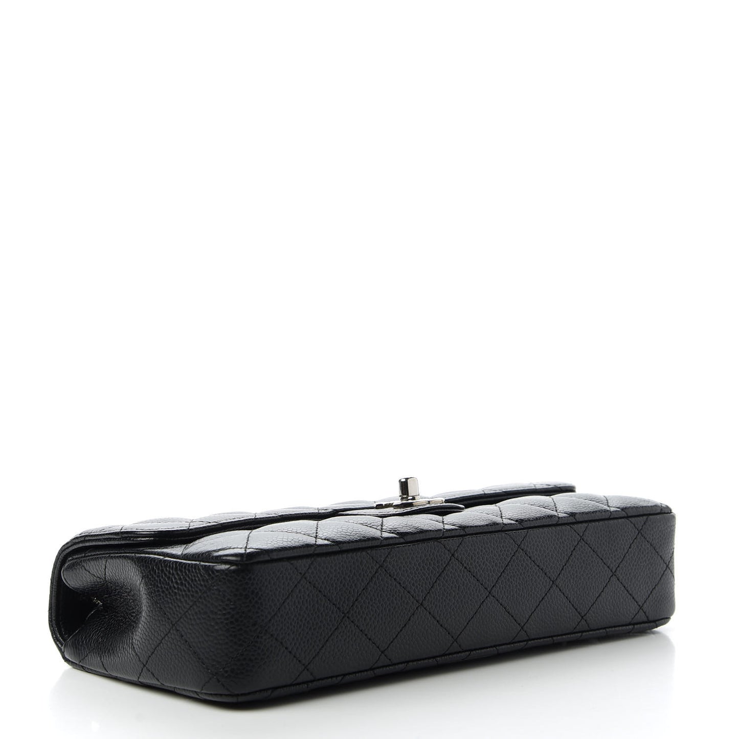 Caviar Quilted East West Flap Black