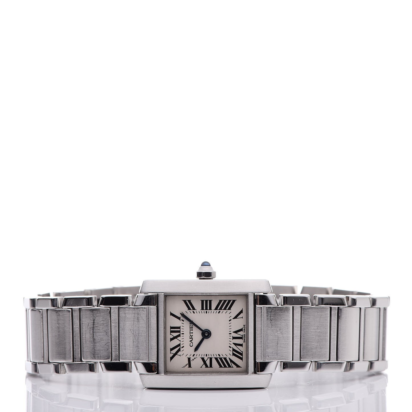 Stainless Steel 20mm Tank Francaise Quartz Watch