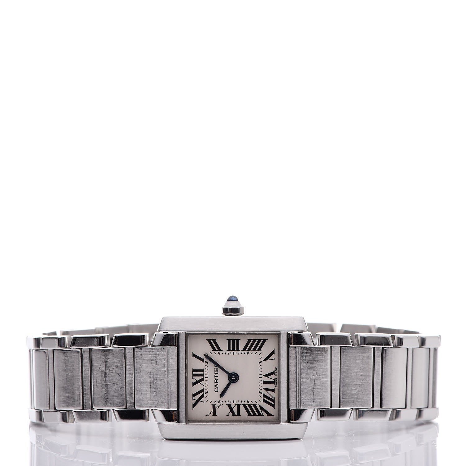 Cartier Stainless Steel 20mm Tank Francaise Quartz Watch 3 of 7