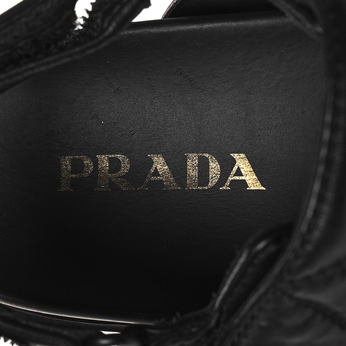 Nappa Quilted Padded Slingback Sandals 37.5 Black