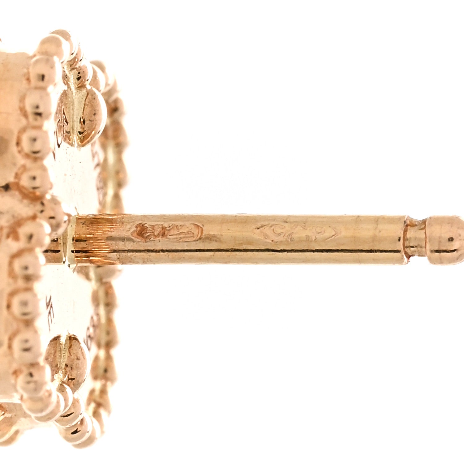 Van Cleef & Arpels VAN CLEEF & ARPELS 18K Rose Gold Carnelian Sweet Alhambra Earrings 6 of 6