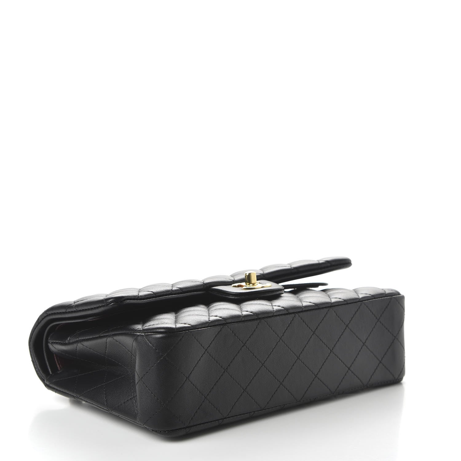 Chanel Lambskin Quilted Medium Double Flap Black 4 of 11