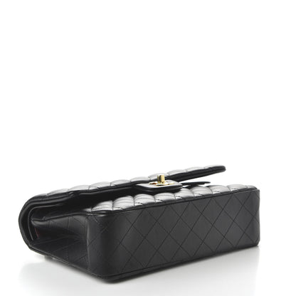 Chanel Lambskin Quilted Medium Double Flap Black 4 of 11