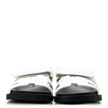 Hermes Calfskin Womens Chypre Sandals 36 White 3 of 10