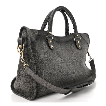 Balenciaga Grained Calfskin Classic Gold Hardware City Ombre Grey Gradient 3 of 14