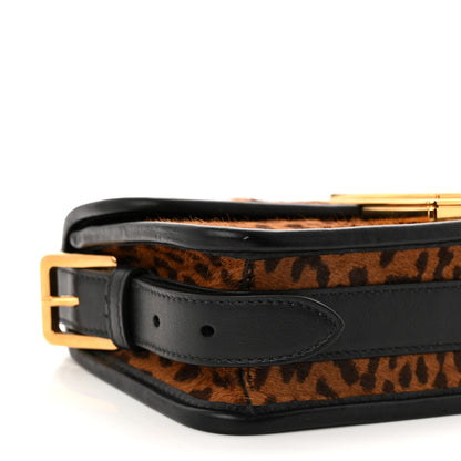 Christian Dior Calfskin Pony Hair Leopard Print Miss Dior Flap Black 9 of 10