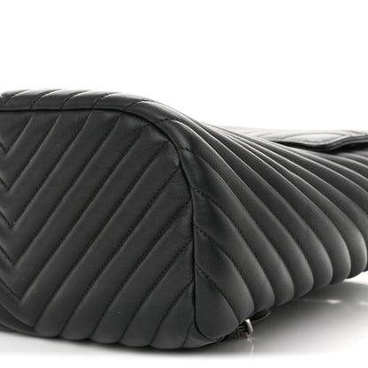 Chanel Calfskin Chevron Quilted Large Urban Spirit Backpack Black 10 of 10