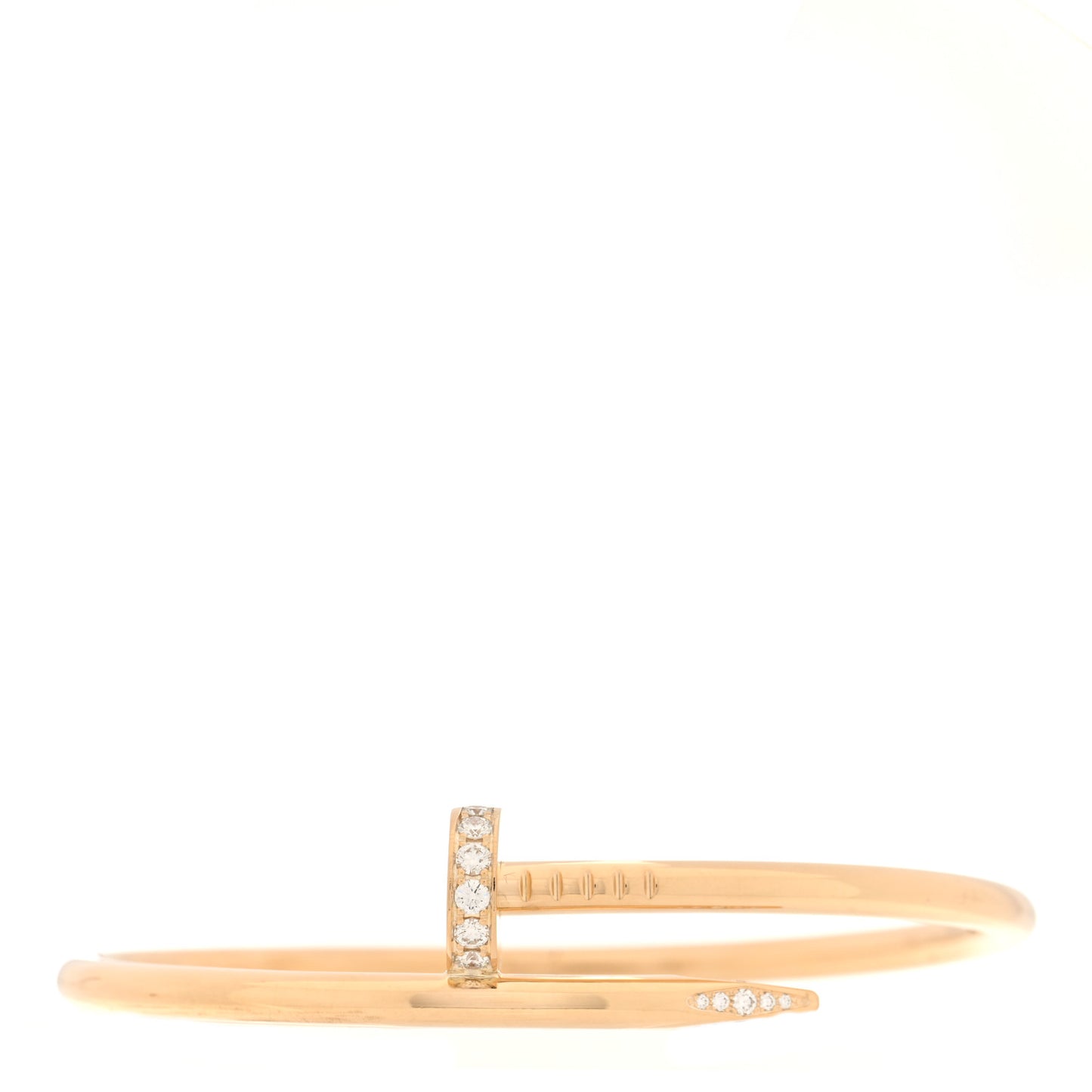 18K Yellow Gold Diamond Juste Un Clou Bracelet 17