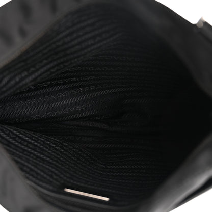 Prada Tessuto Nylon Saffiano Logo Messenger Bag Black 5 of 10