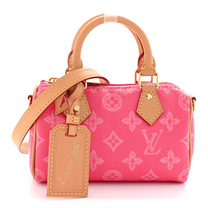 Louis Vuitton Monogram Origine Lin Nano Speedy Rose Ruban 1 of 9
