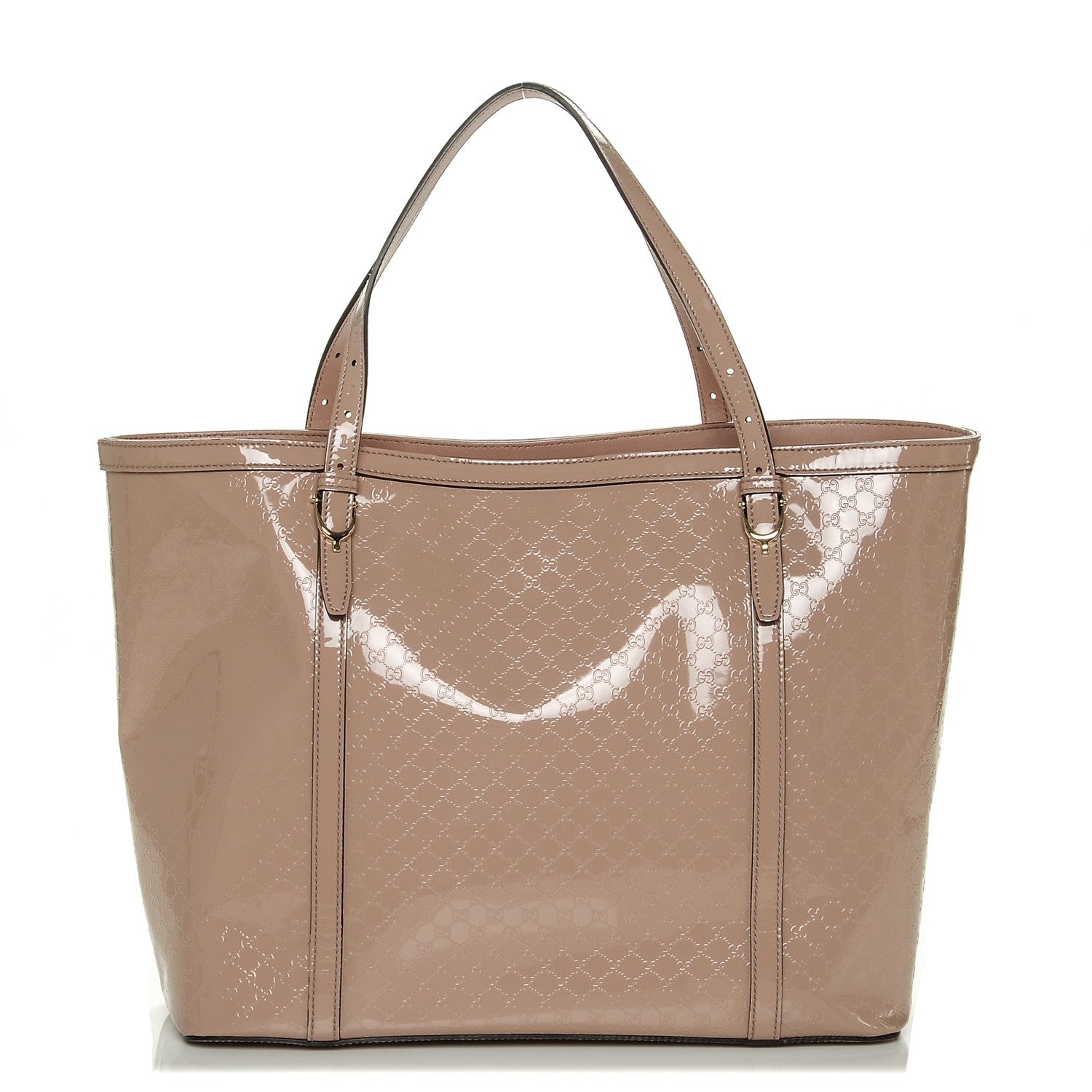 Gucci Patent Microguccissima Medium Nice Tote Dark Cipria 1 of 7