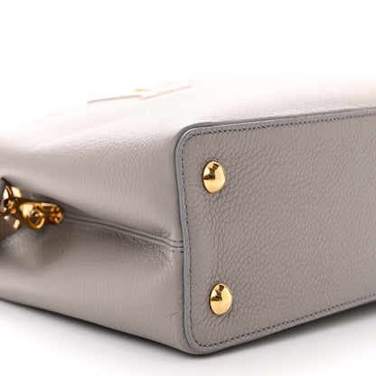 Louis Vuitton Taurillon Capucines MM Steeple Gray 8 of 9
