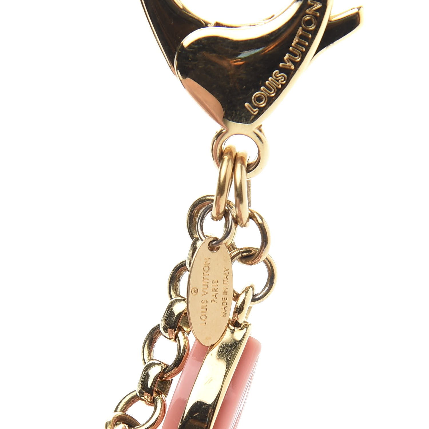 Louis Vuitton Resin Naif Bag Charm Pink 5 of 5