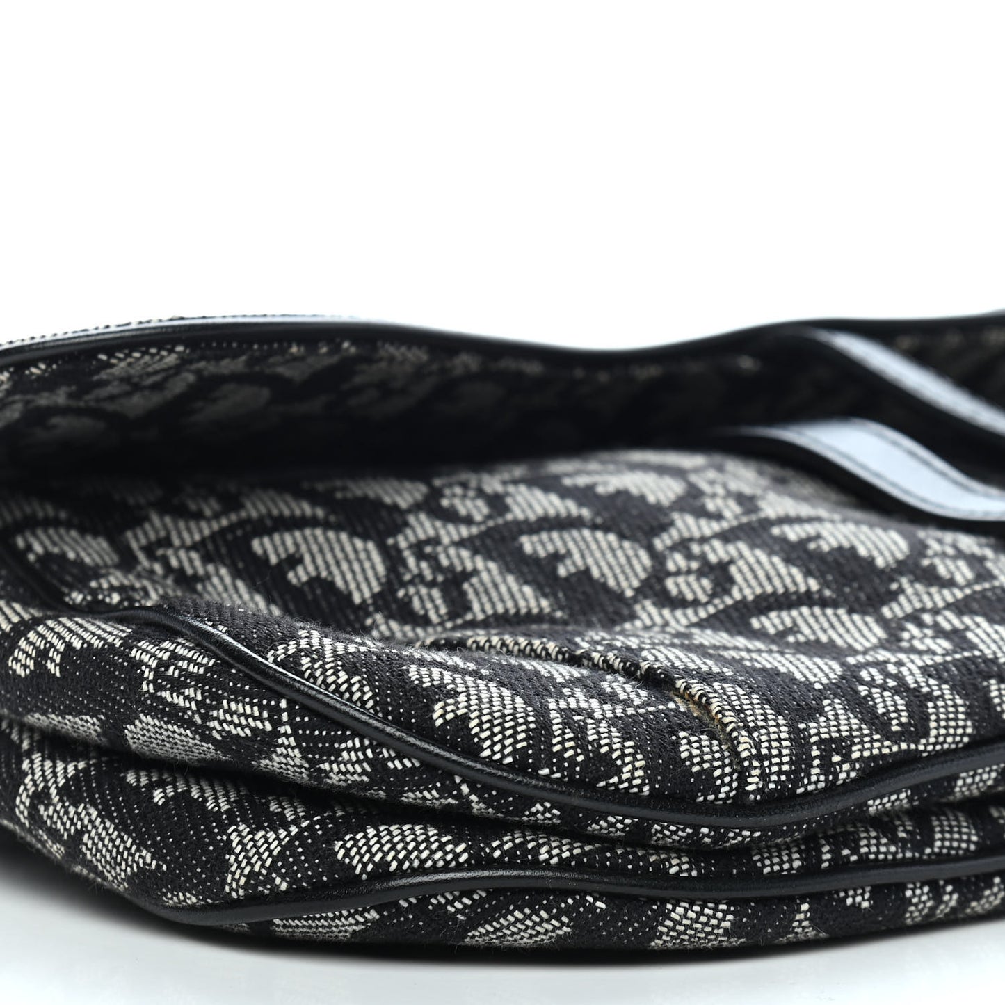 Monogram Double Saddle Bag Black