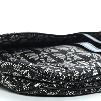 Christian Dior Monogram Double Saddle Bag Black 8 of 9