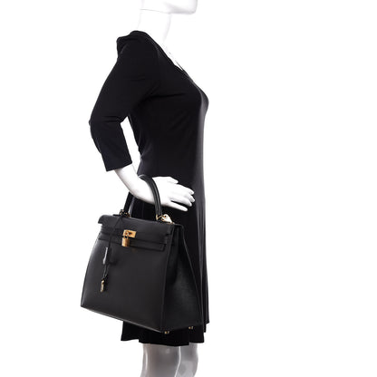 Hermes Epsom Kelly Sellier 35 Black 3 of 32