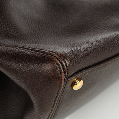 Chanel Calfskin Cerf Executive Shopper Tote Brown 5 of 13