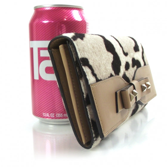 Leopard Print Calf Hair Wallet