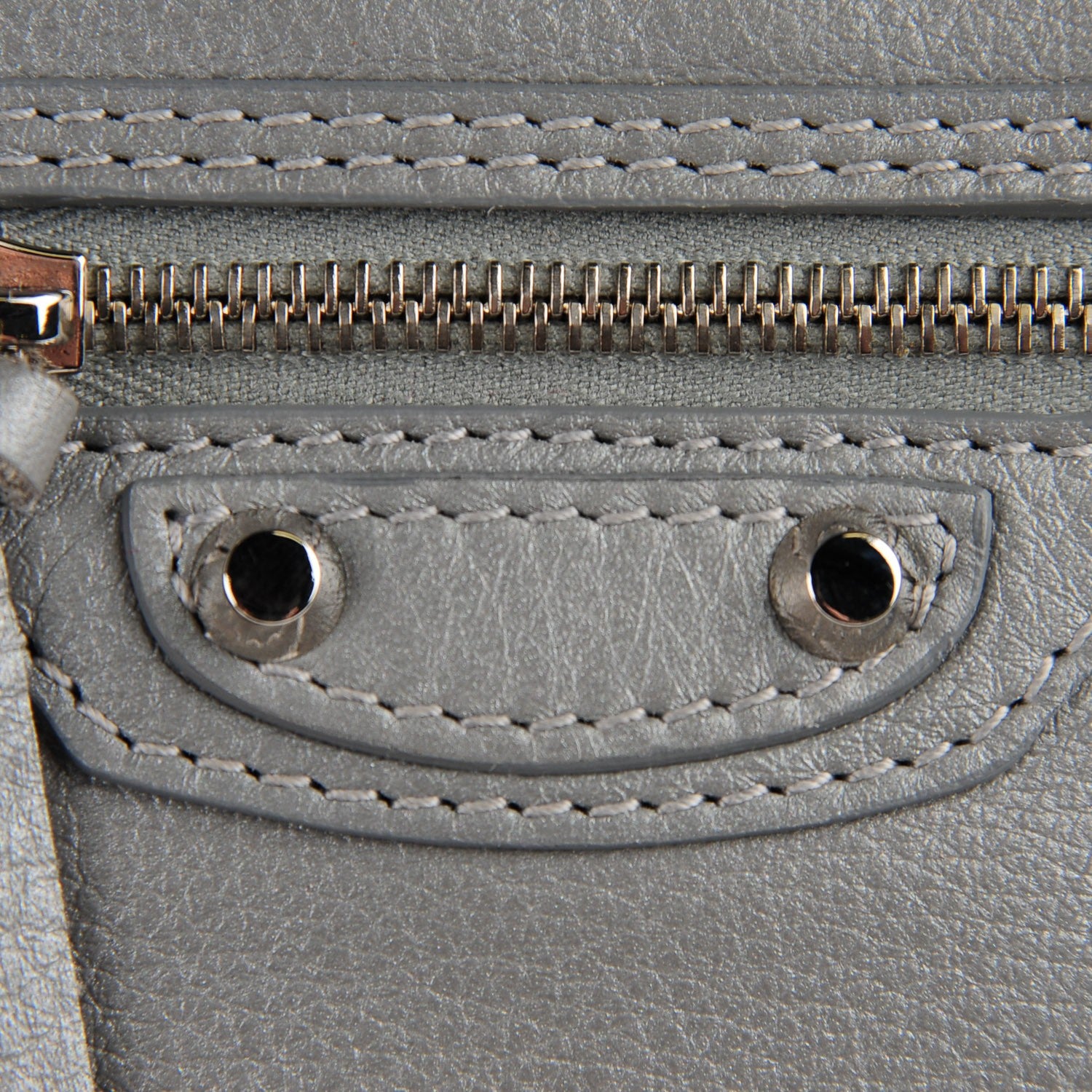 Balenciaga Veau Papier Sight Clutch Gris Metal 8 of 11