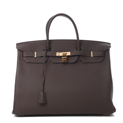 Hermes Togo Birkin 40 Cafe 1 of 13
