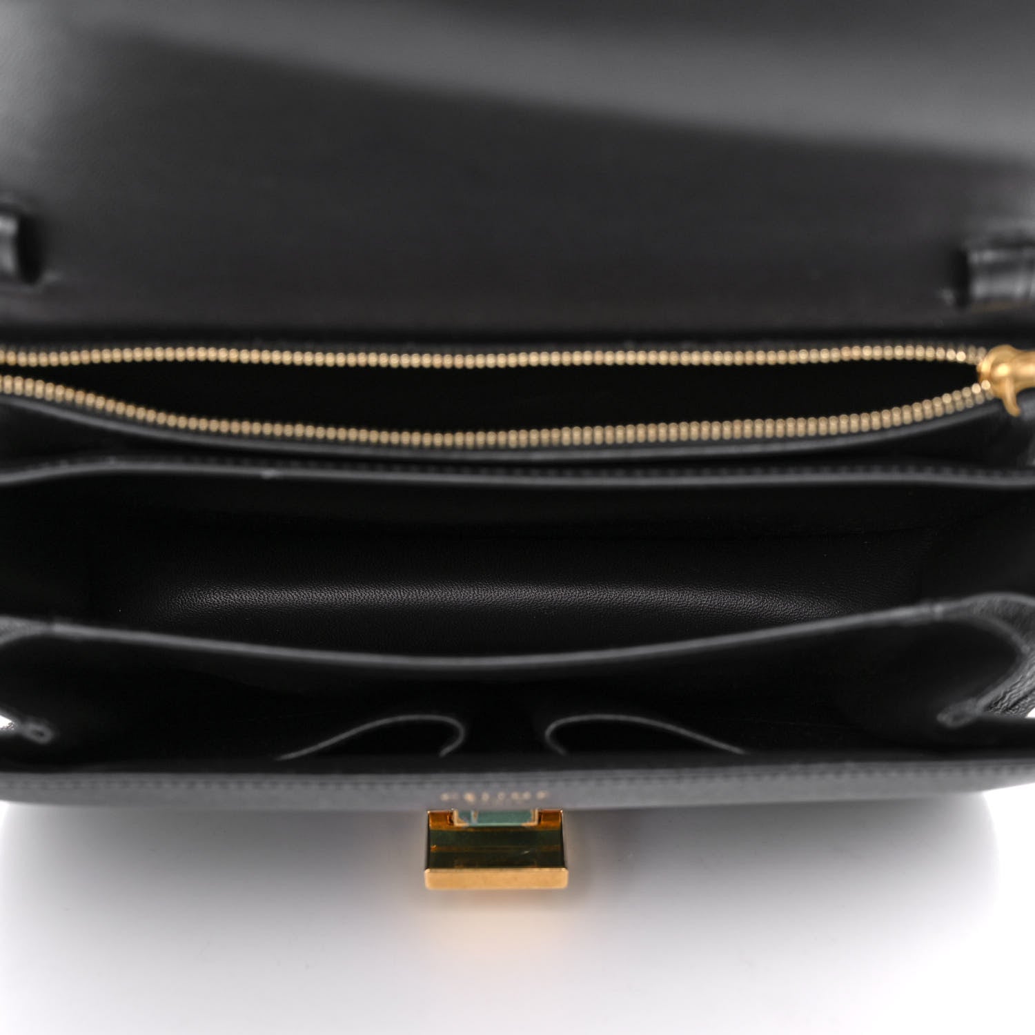 Celine Liege Calfskin Medium Classic Box Flap Bag Black 5 of 12