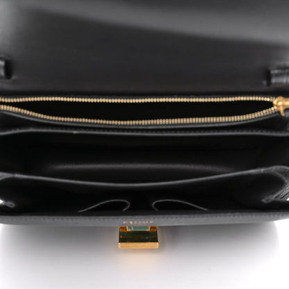 Celine Liege Calfskin Medium Classic Box Flap Bag Black 5 of 12