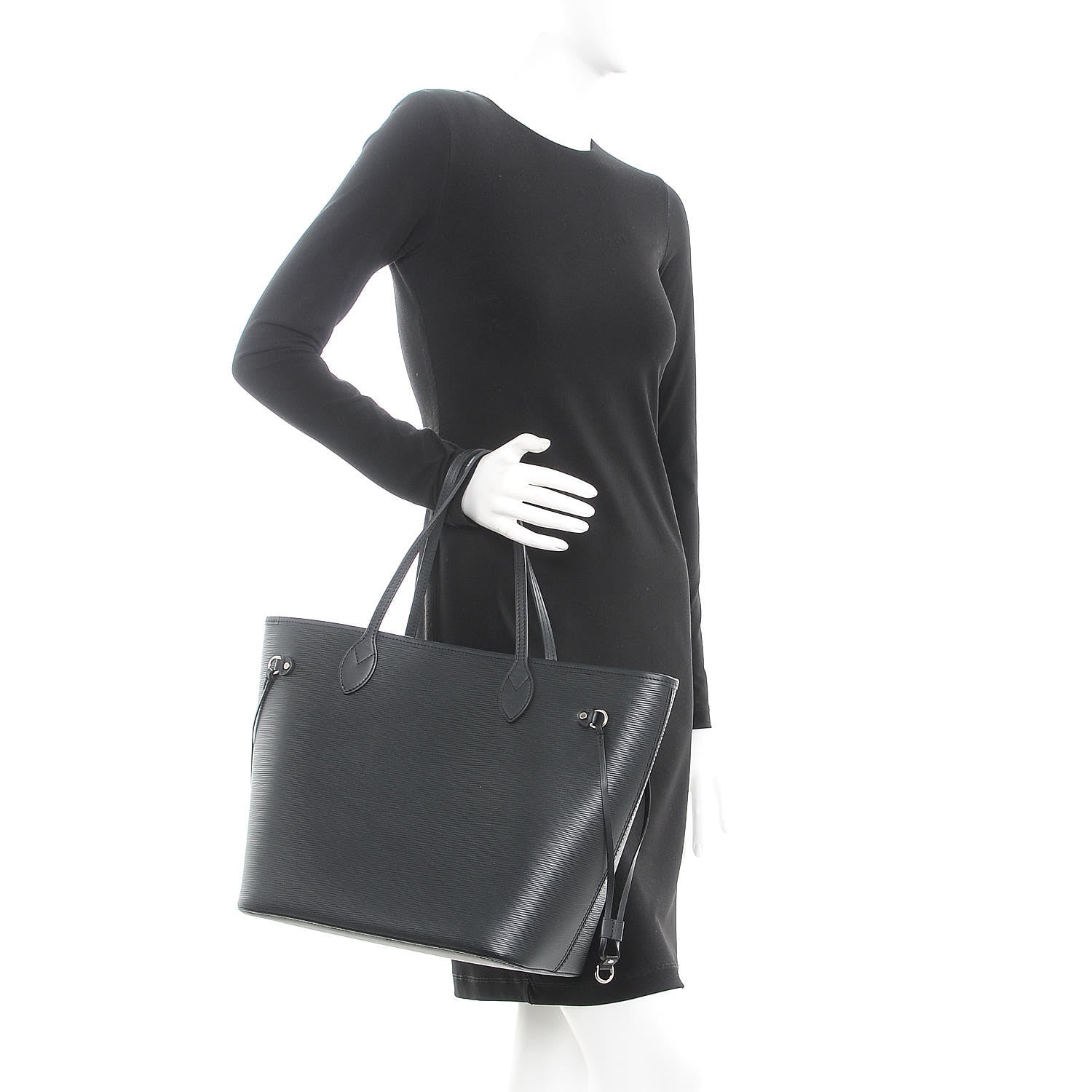 Louis Vuitton Epi Neverfull MM Black 2 of 10