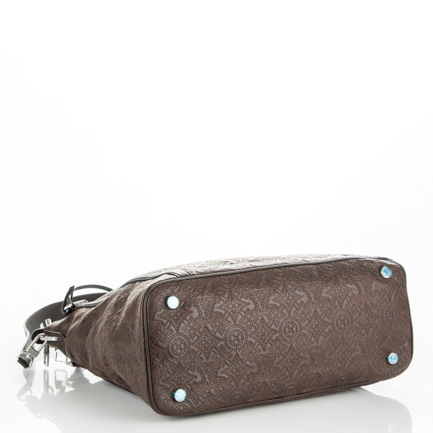 Louis Vuitton Monogram Lambskin Antheia IXIA MM Chocolate 4 of 6