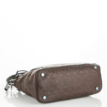 Louis Vuitton Monogram Lambskin Antheia IXIA MM Chocolate 4 of 6
