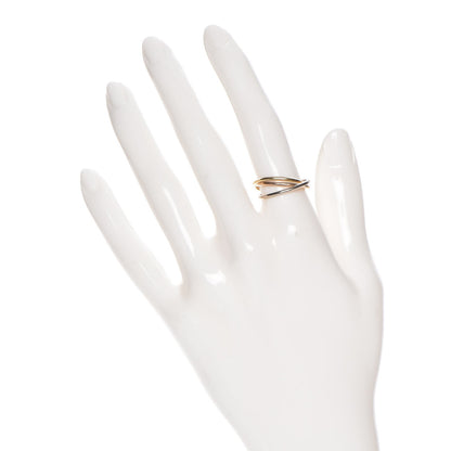 Cartier 18K Pink Yellow White Gold Extra Small Trinity Ring 51 5.75 2 of 6