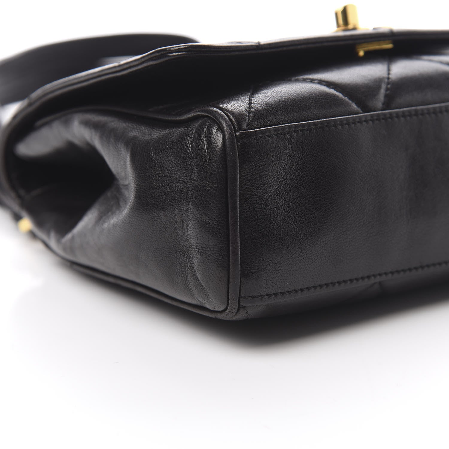 Chanel Lambskin Quilted CC Shoulder Bag Black 8 of 9