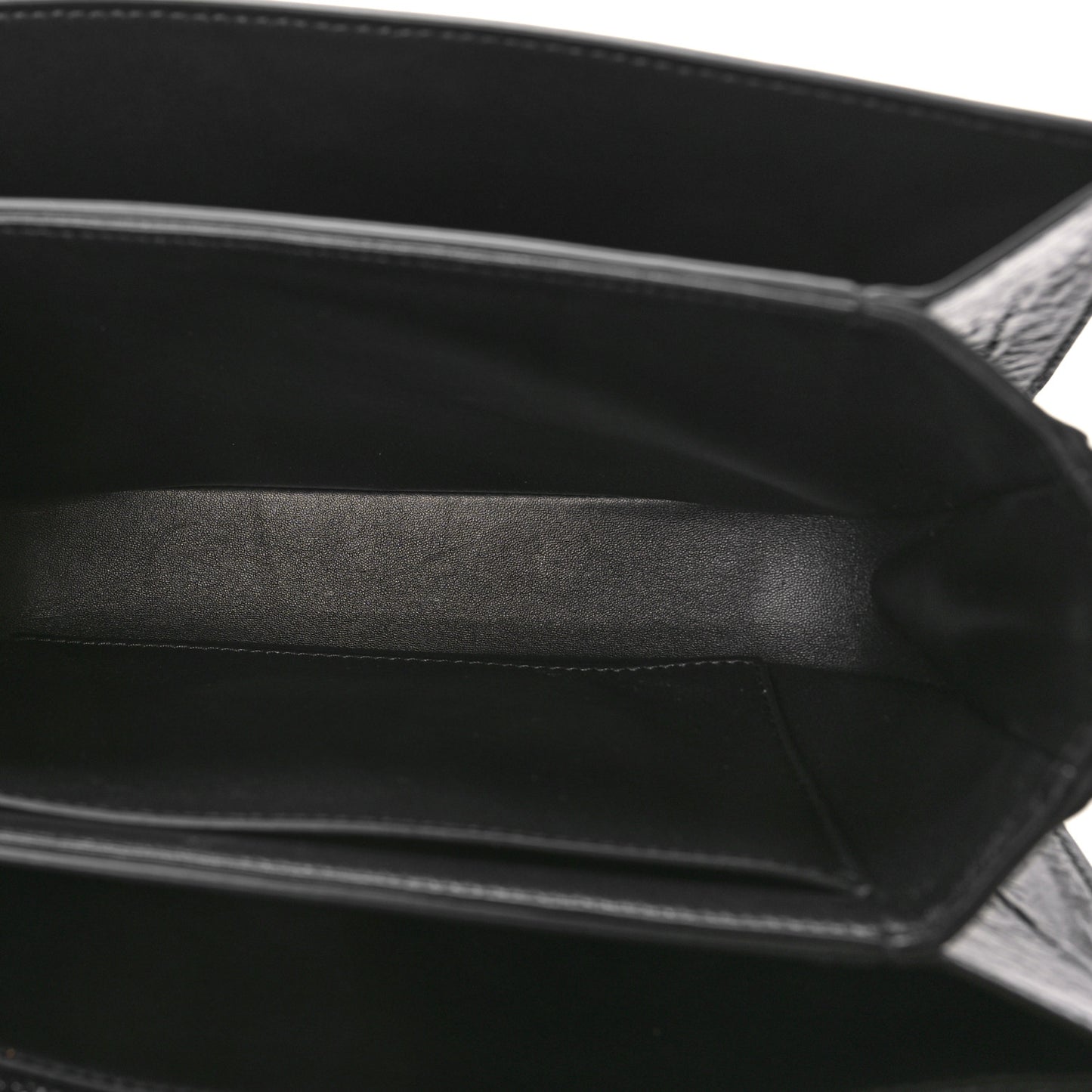 Brushed Calfskin Supervee Shoulder Bag Black