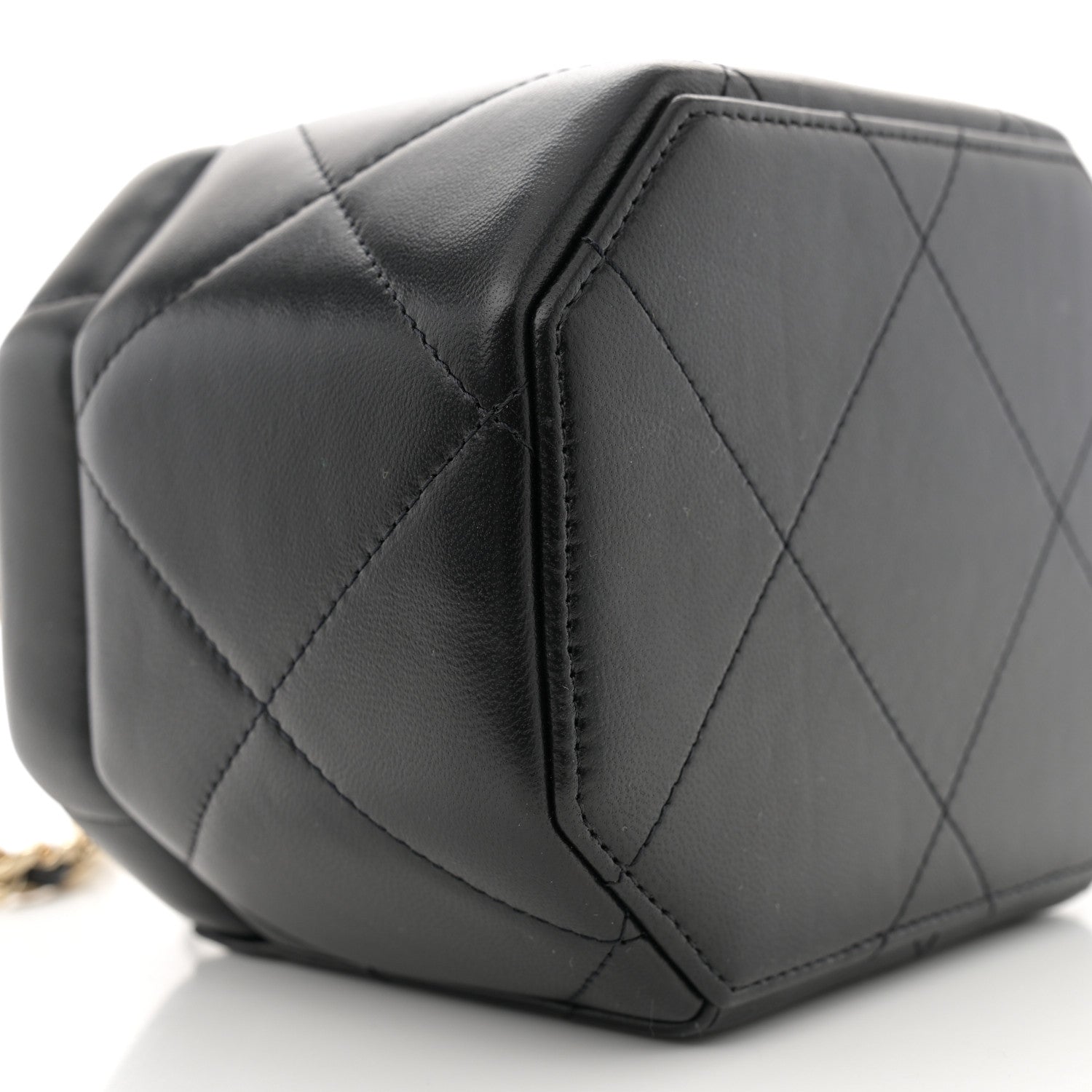 Chanel Lambskin Quilted Vendome Case Black 9 of 10
